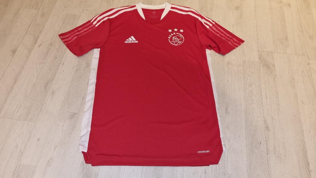 Ajax Training Shirt! Seizoen 21/22! Mt M & L!, Kleding | Heren, Sportkleding, Zo goed als nieuw, Voetbal, Maat 52/54 (L), Rood