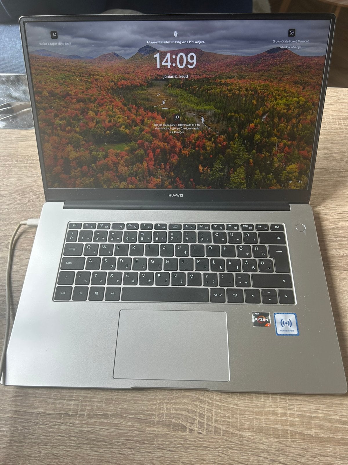 Huawei MateBook D15 Ryzen 7 8GB 512GB Touch ID, Ophalen, 15 inch, 8 GB, SSD