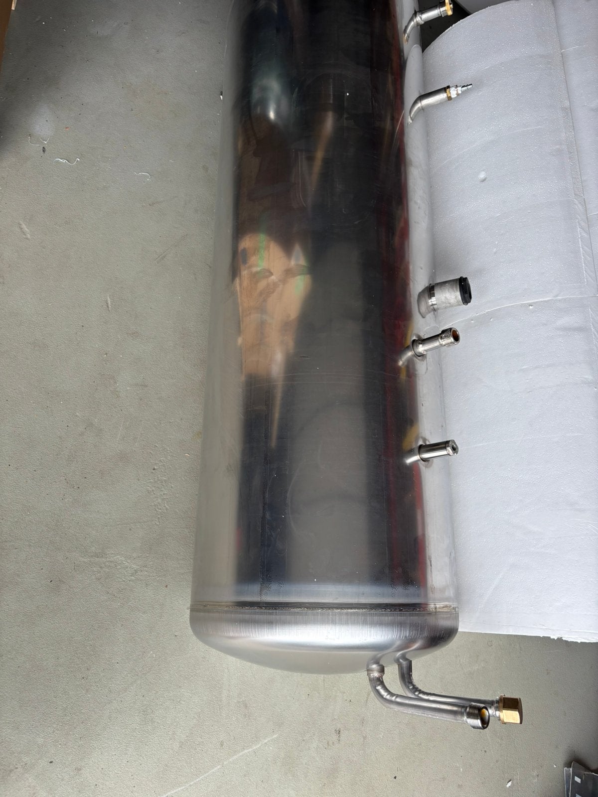 Rvs boilervat 300 liter met 1 spiraal, 100 liter of meer, Ophalen, Boiler, Minder dan 3 jaar oud