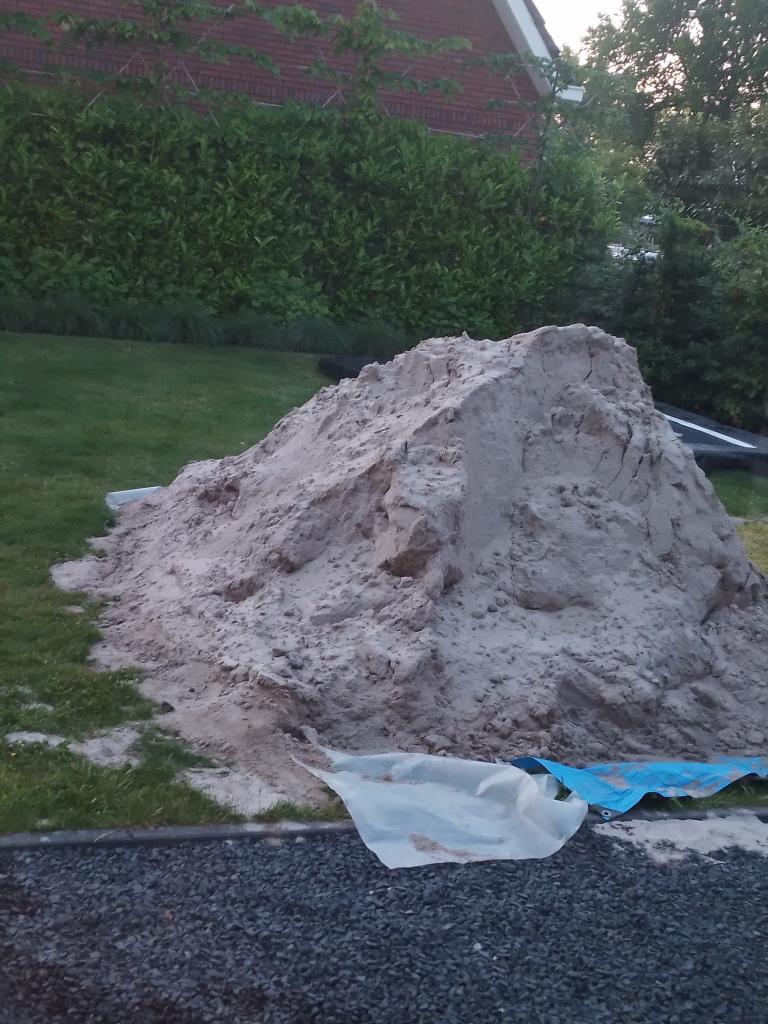 Zand 2m3 ongeveer, Ophalen, Zo goed als nieuw, Ophoogzand