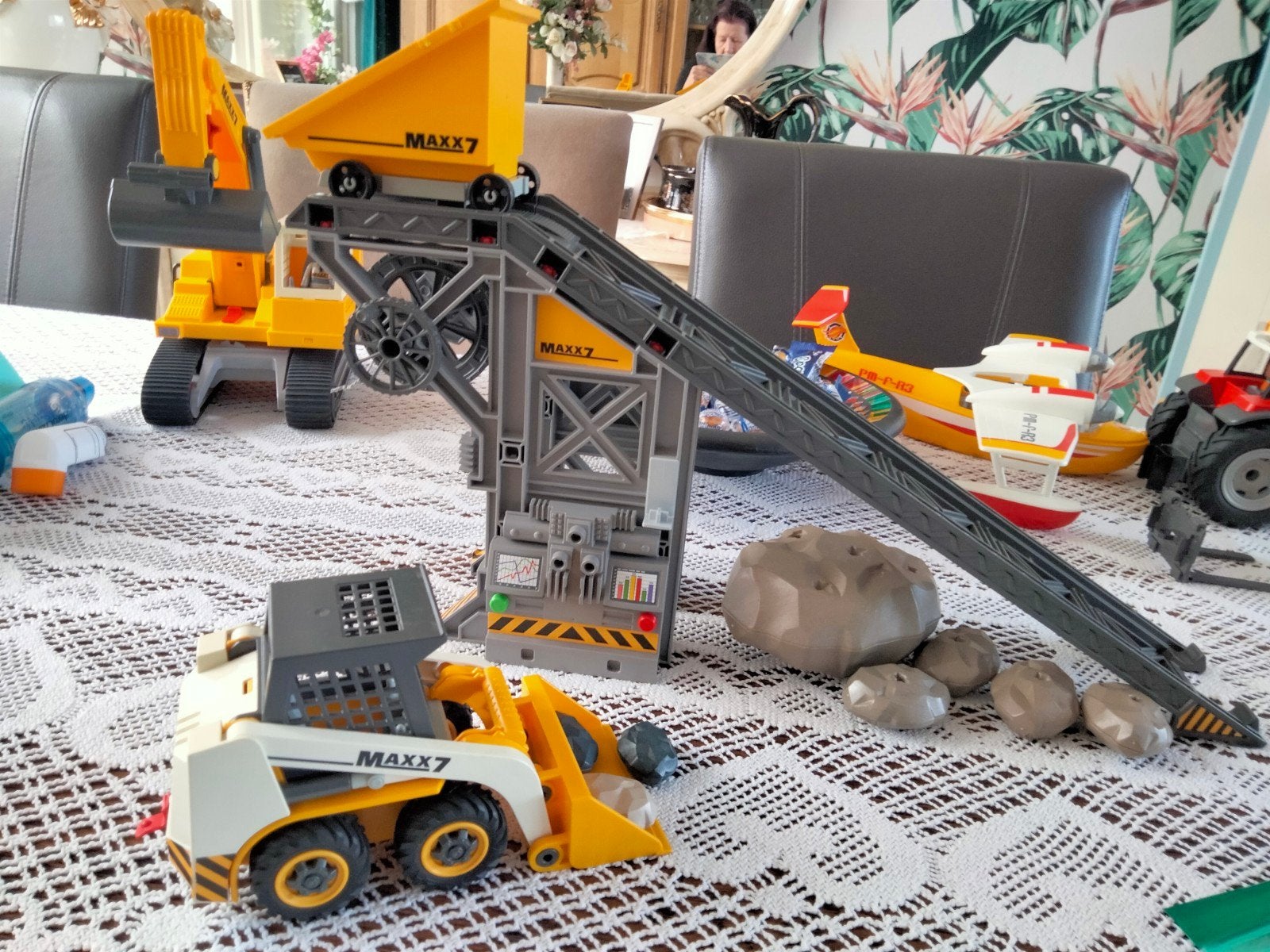 Transport band met shovel van Playmobil., Ophalen of Verzenden, Gebruikt