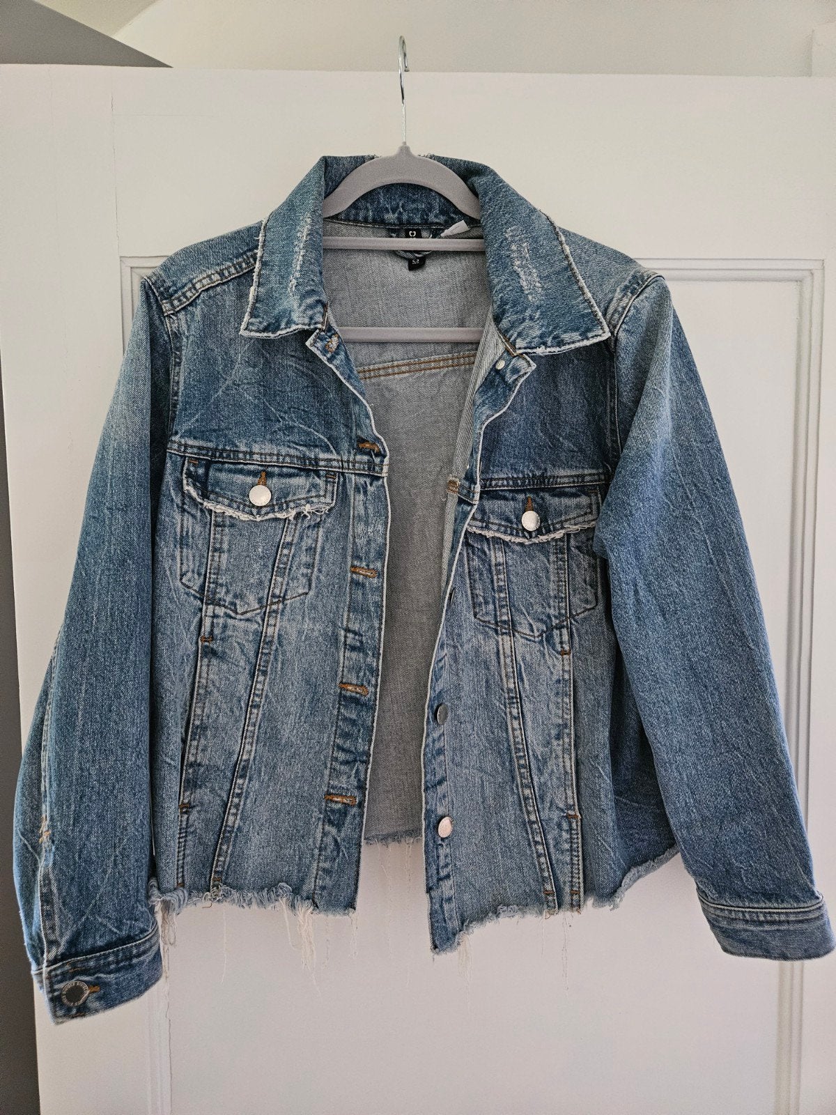 Jeansjasje dames (M), Maat 38/40 (M), Blauw, H&M Divided, Ophalen of Verzenden