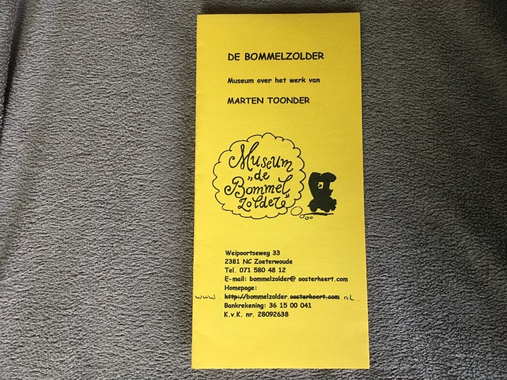 De Bommelzolder folder, Verzamelen, Ophalen of Verzenden, Olivier B, Bommel en Tom Poes, Zo goed als nieuw, Overige typen