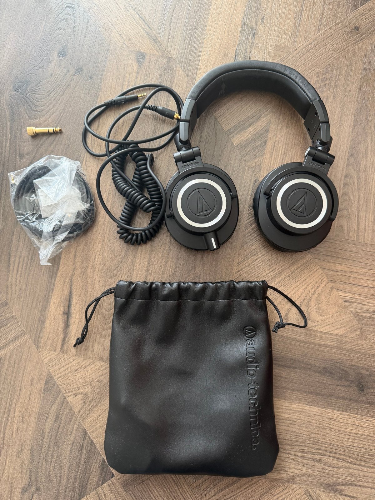 Audio-Technica ATH-M50x Over-ear Koptelefoon Zwart, Overige merken, Gebruikt, Ophalen of Verzenden, Zwart