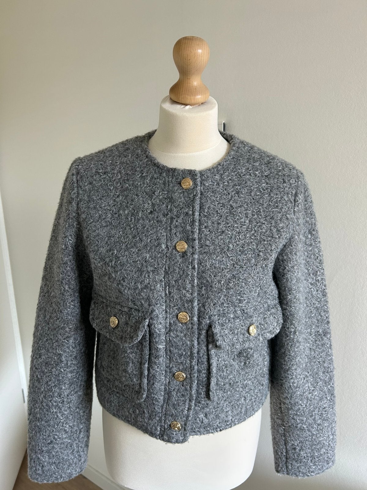ZARA KORT JASJE Maat: S, Verzenden, Zo goed als nieuw, Jasje, Maat 36 (S)
