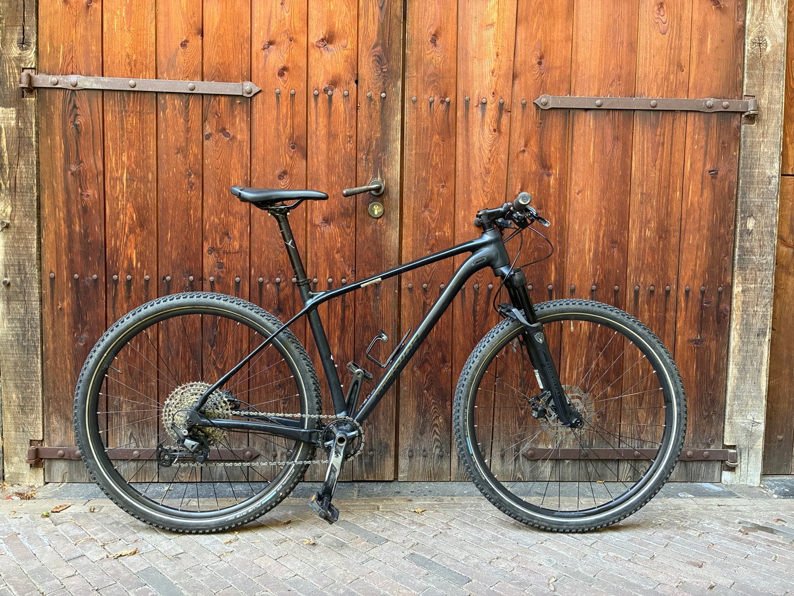 Merida Big.Nine Limited Mountainbike maat L, mat zwart, Fietsen en Brommers, Fietsen | Mountainbikes en ATB, Gebruikt, Hardtail