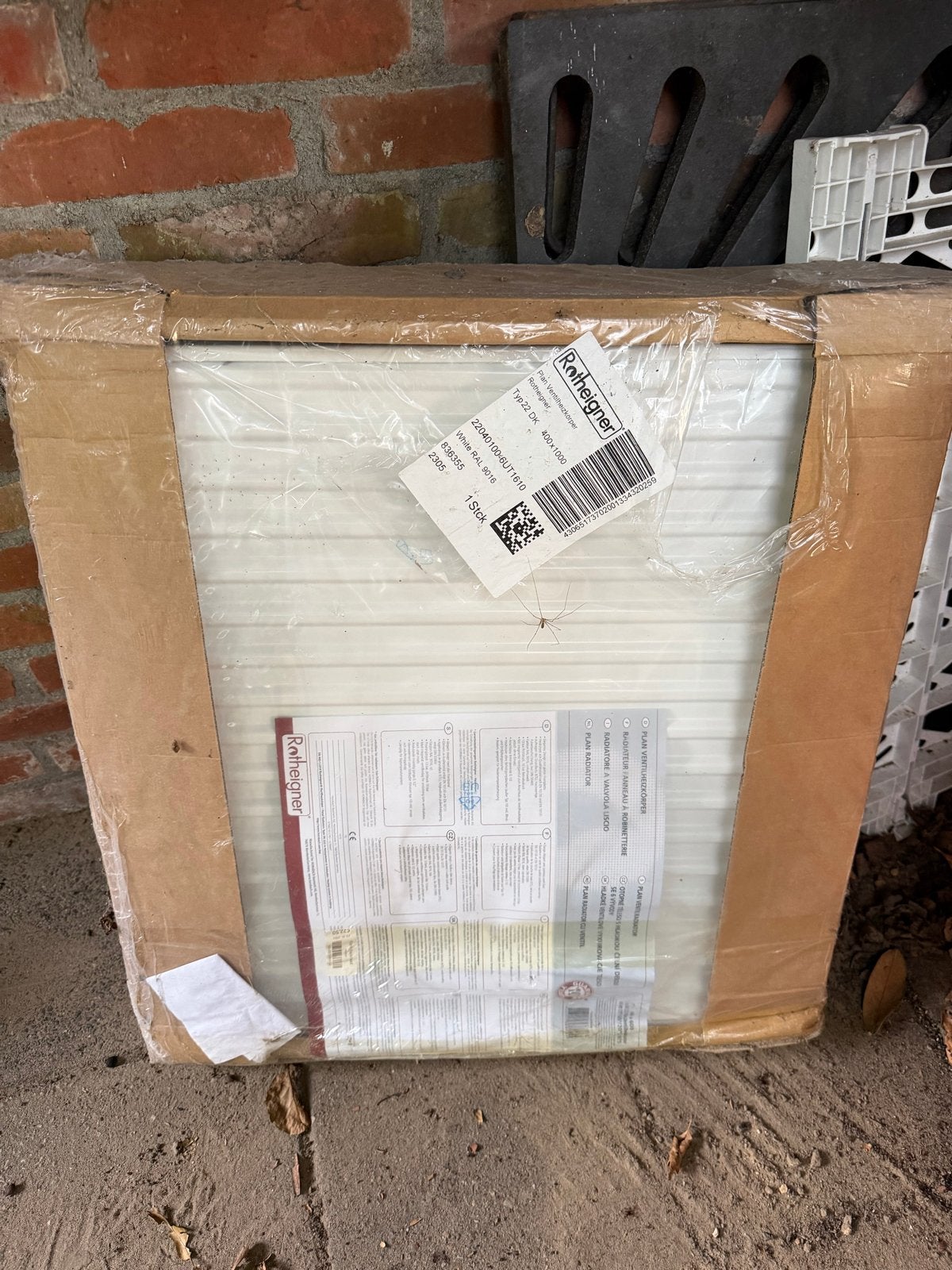 Nieuwe witte radiator (Rotheigner, 400x1000), Ophalen, 30 tot 80 cm, Radiator, Nieuw