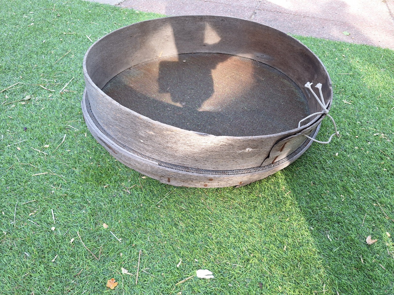 Grote vintage zeef - decoratief of voor de tuin, Ophalen of Verzenden