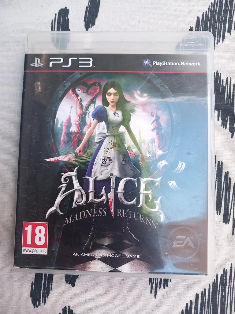 Alice: Madness Returns PS3 - krasvrij!, Spelcomputers en Games, Games | Sony PlayStation 3, Avontuur en Actie, Gebruikt, Vanaf 18 jaar