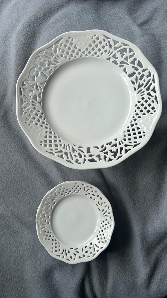 Antieke gebaks set, Ophalen of Verzenden
