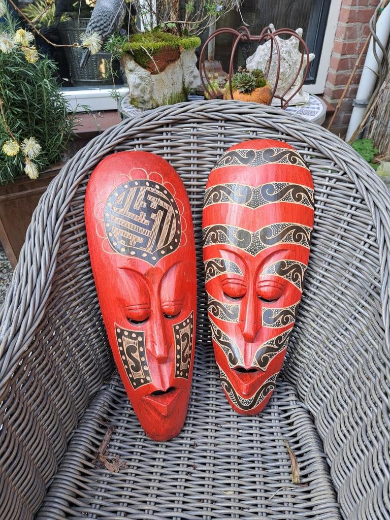 Aparte afrikaanse maskers, Ophalen of Verzenden