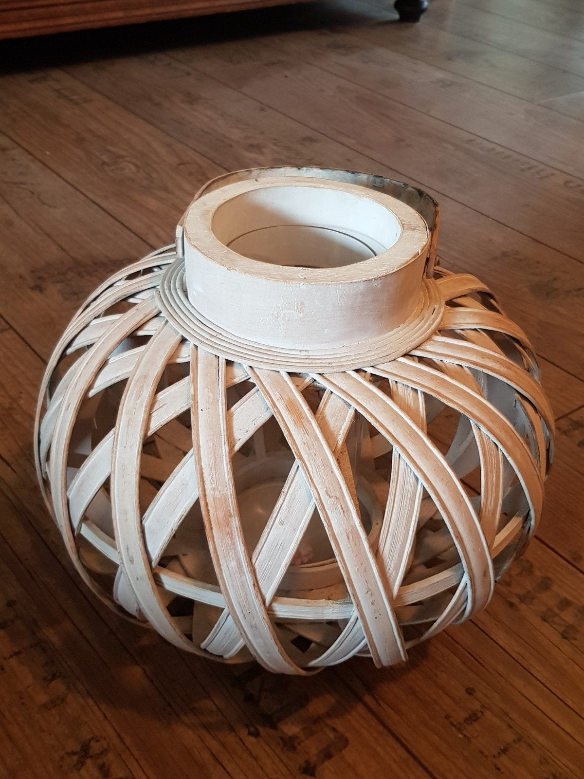 Windlicht groot model / kandelaar met glas, Ophalen of Verzenden