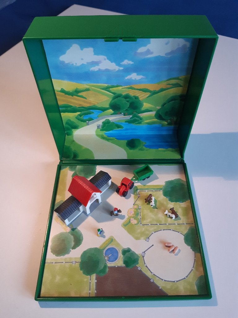 Playmobil 4334 Micro Wereld Boerderij - Magnetisch. Dieren., Gebruikt, Gebouw, Complete set, Ophalen of Verzenden