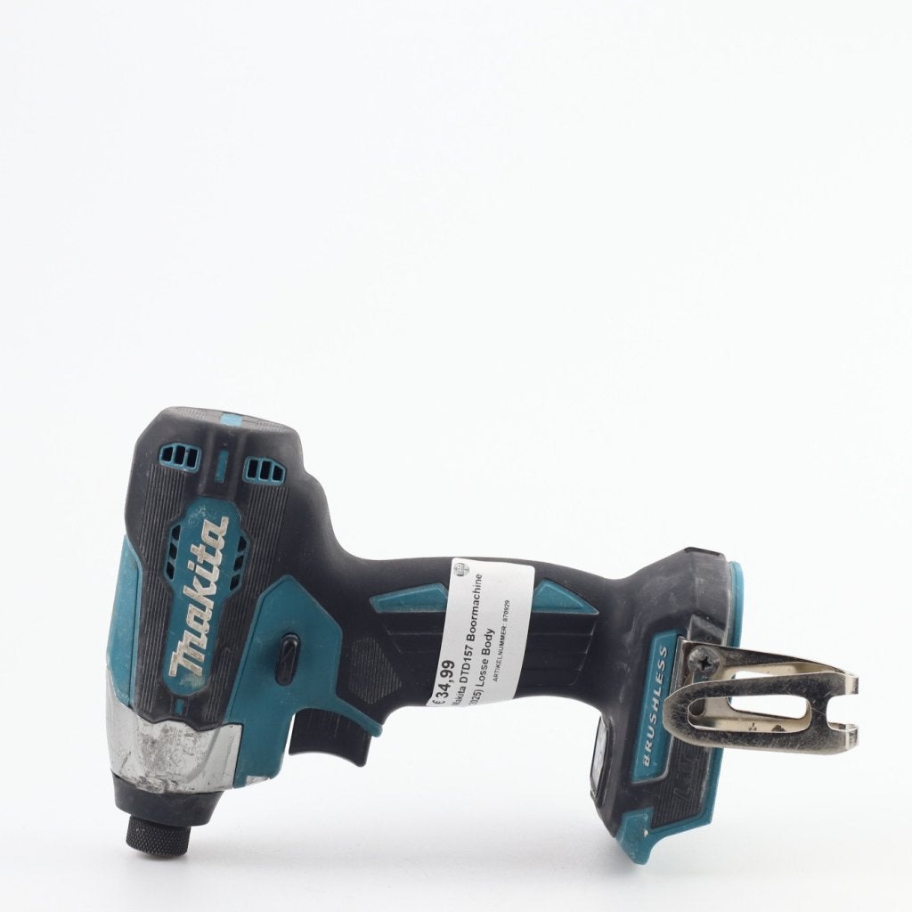 Makita DTD157 Boormachine (2025) Losse Body, Makita, Zo goed als nieuw, Support@makita.com, Makita Corporation, 3-11-8, Sumiyoshi-cho, 
Anjo, Aichi 446-8502
Japan