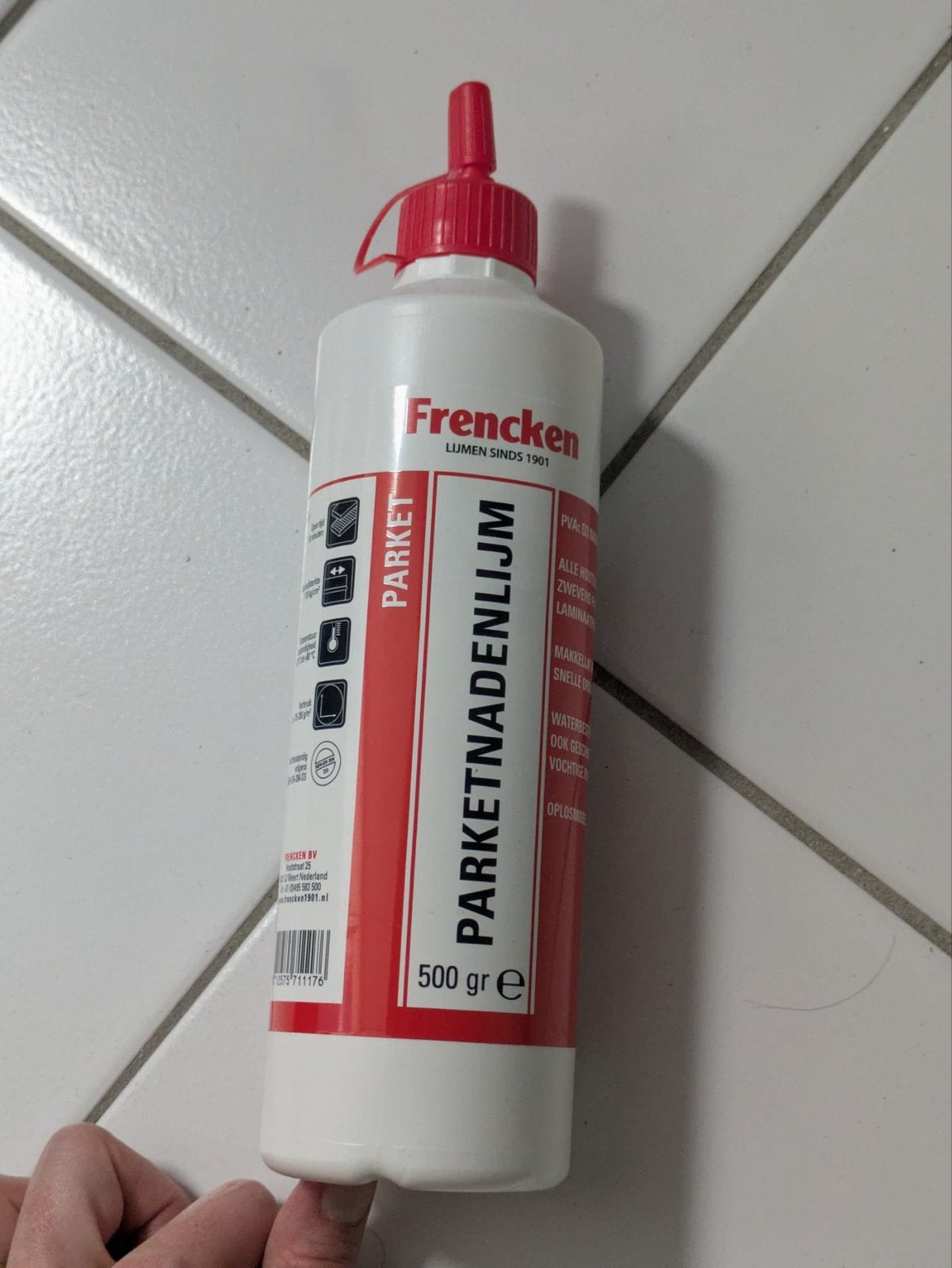 Frencken Parketnadenlijm 500 gr, Ophalen, Nieuw, Overige materialen, Overige typen