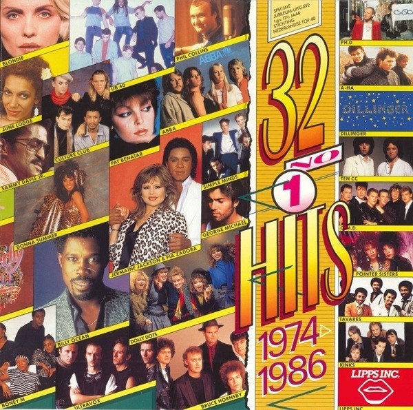 lp,Various – 32 No. 1 Hits 1974-1986, Ophalen of Verzenden, Pop, LP