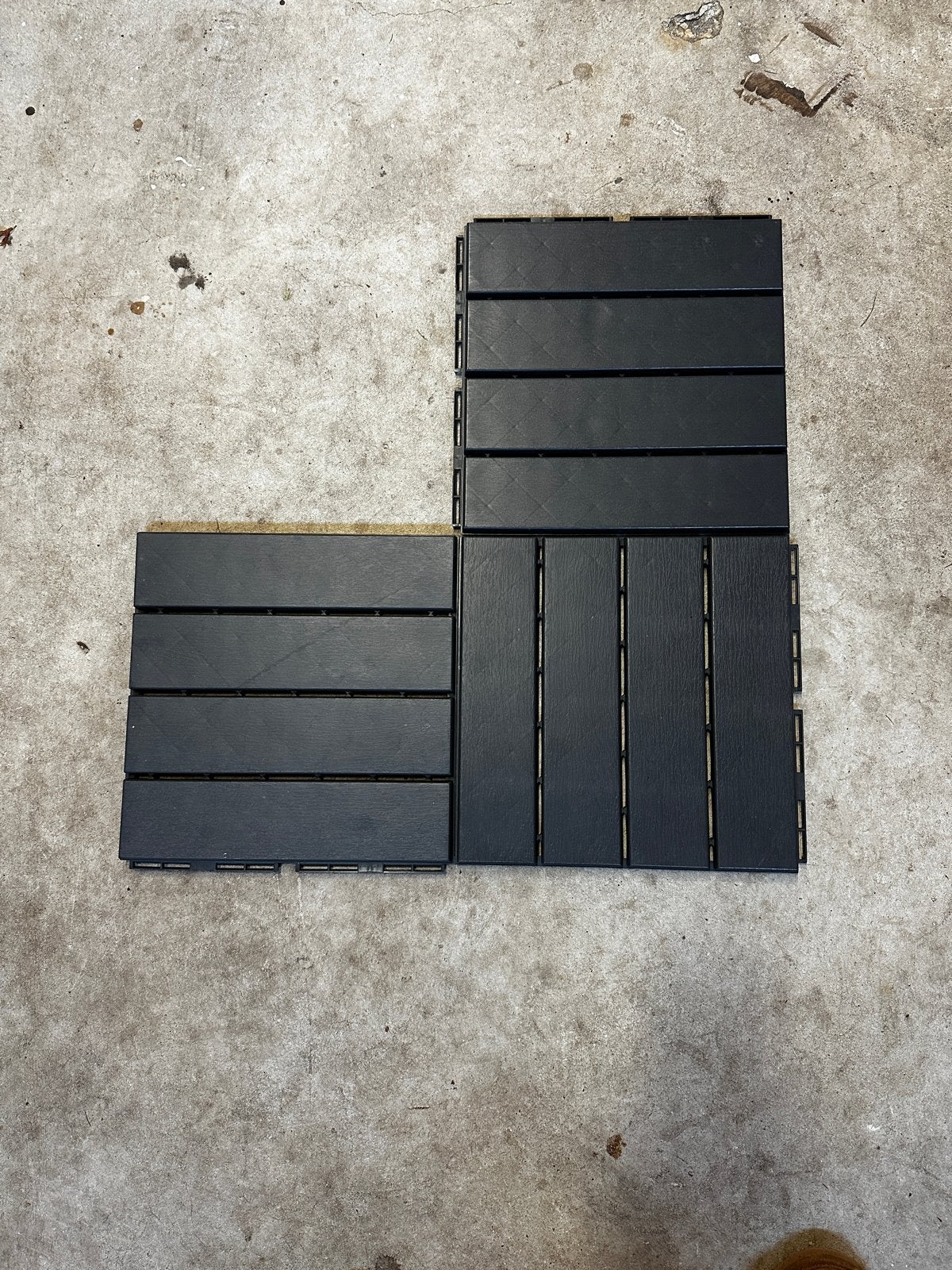 IKEA RUNNEN Vlonder tegels, donkergrijs, Tuin en Terras, Ophalen, Gebruikt, Composiet