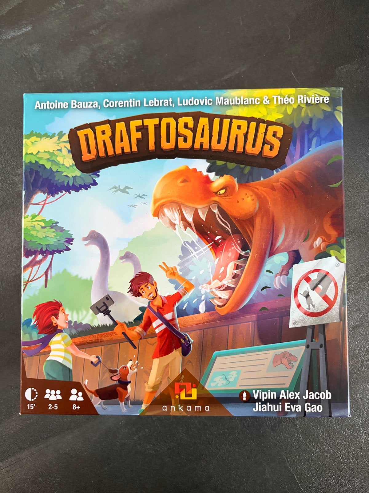 Bordspel: draftosaurus, Hobby en Vrije tijd, Gezelschapsspellen | Bordspellen, Ophalen of Verzenden, Zo goed als nieuw