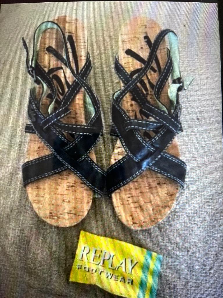 Replay sandalen, Blauw, Replay, Zo goed als nieuw, Sandalen of Muiltjes