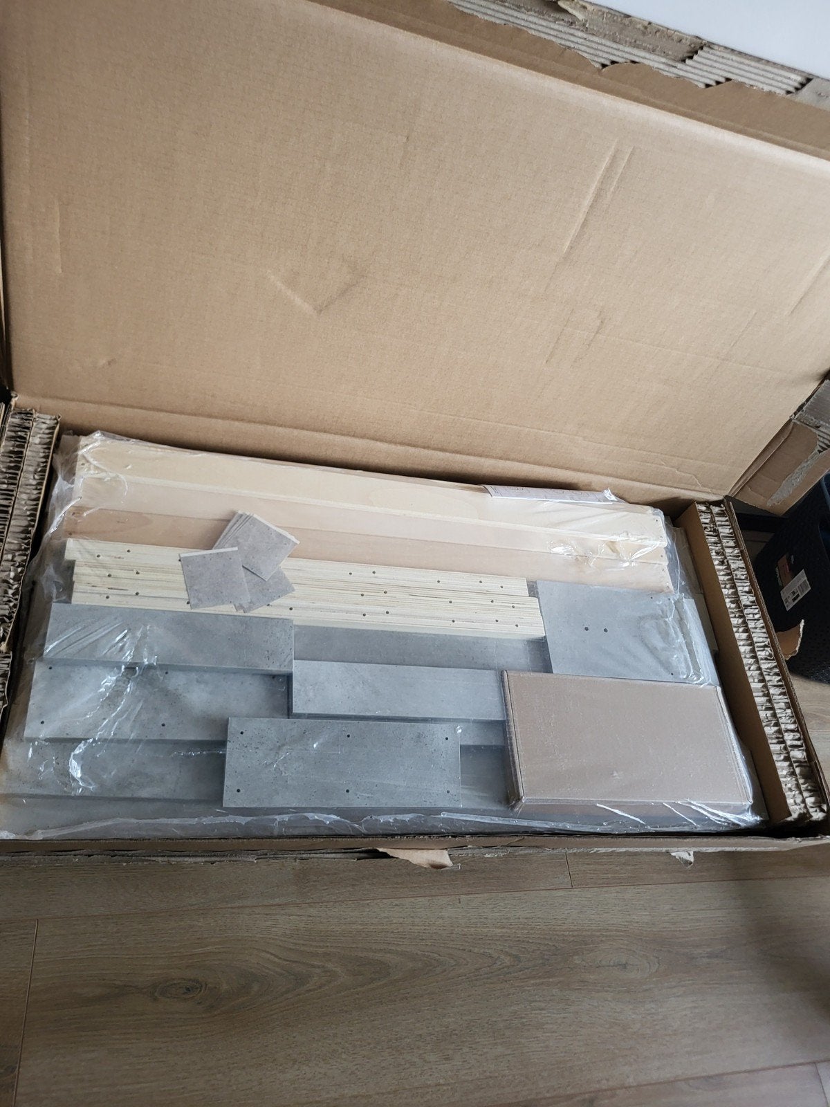Nieuw in doos 1-persoons bed - stevig en modern, Overige materialen, 90 cm, Eenpersoons, Nieuw