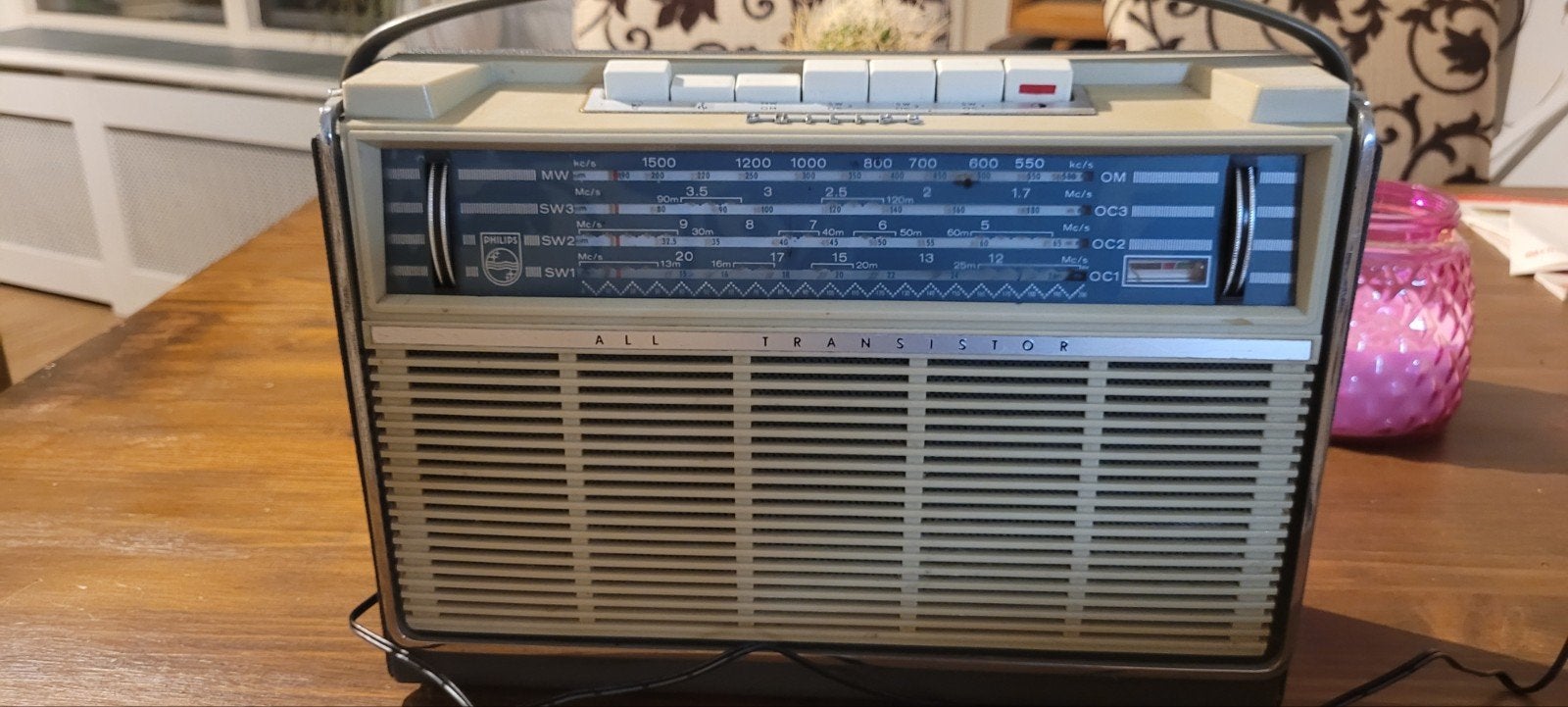Philips All Transistor L4X20T 1963, Ophalen of Verzenden, Niet werkend, Transistorradio