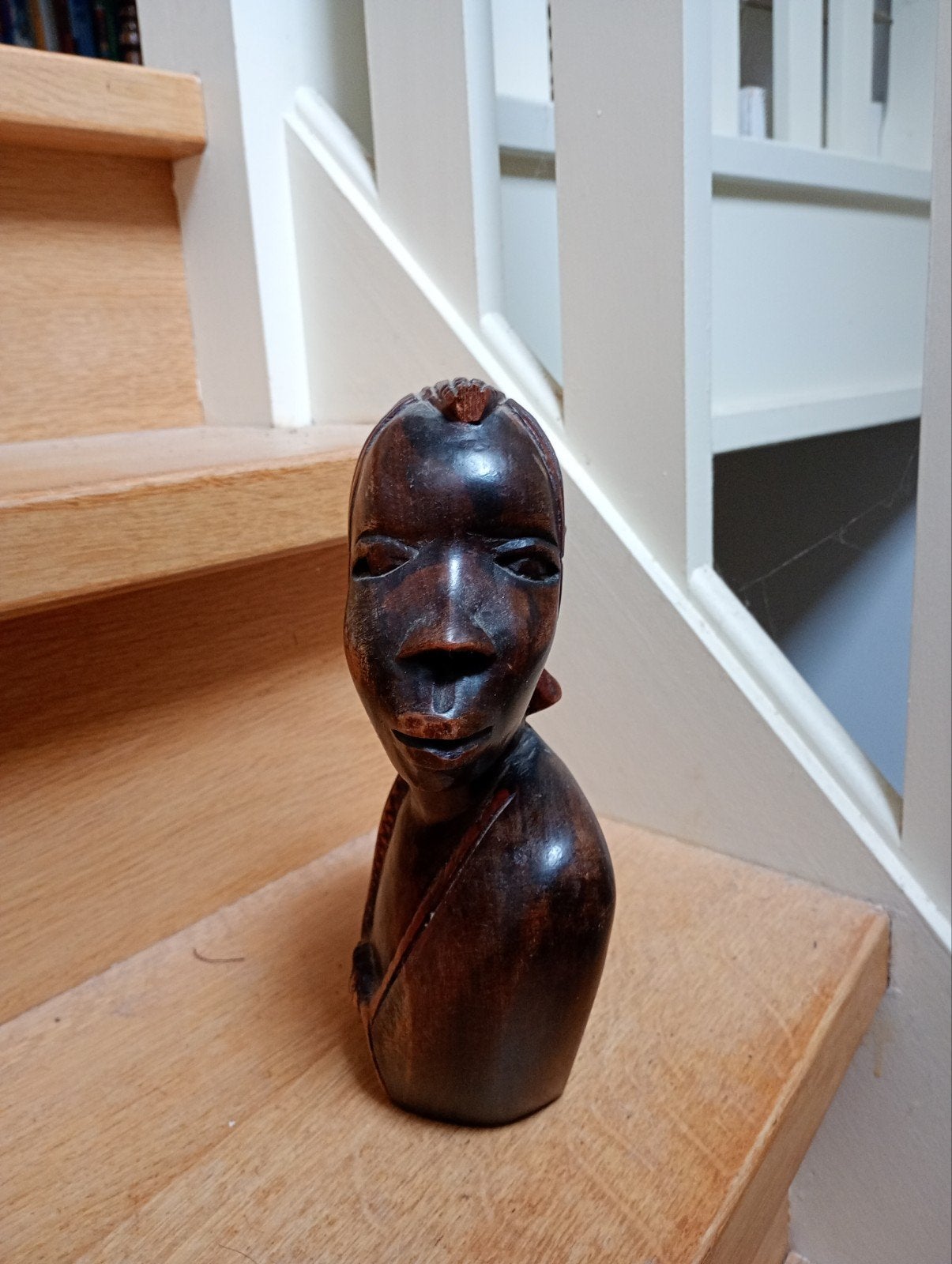 Afrikaanse tropisch hardhout buste - Handgesneden, Antiek en Kunst, Ophalen