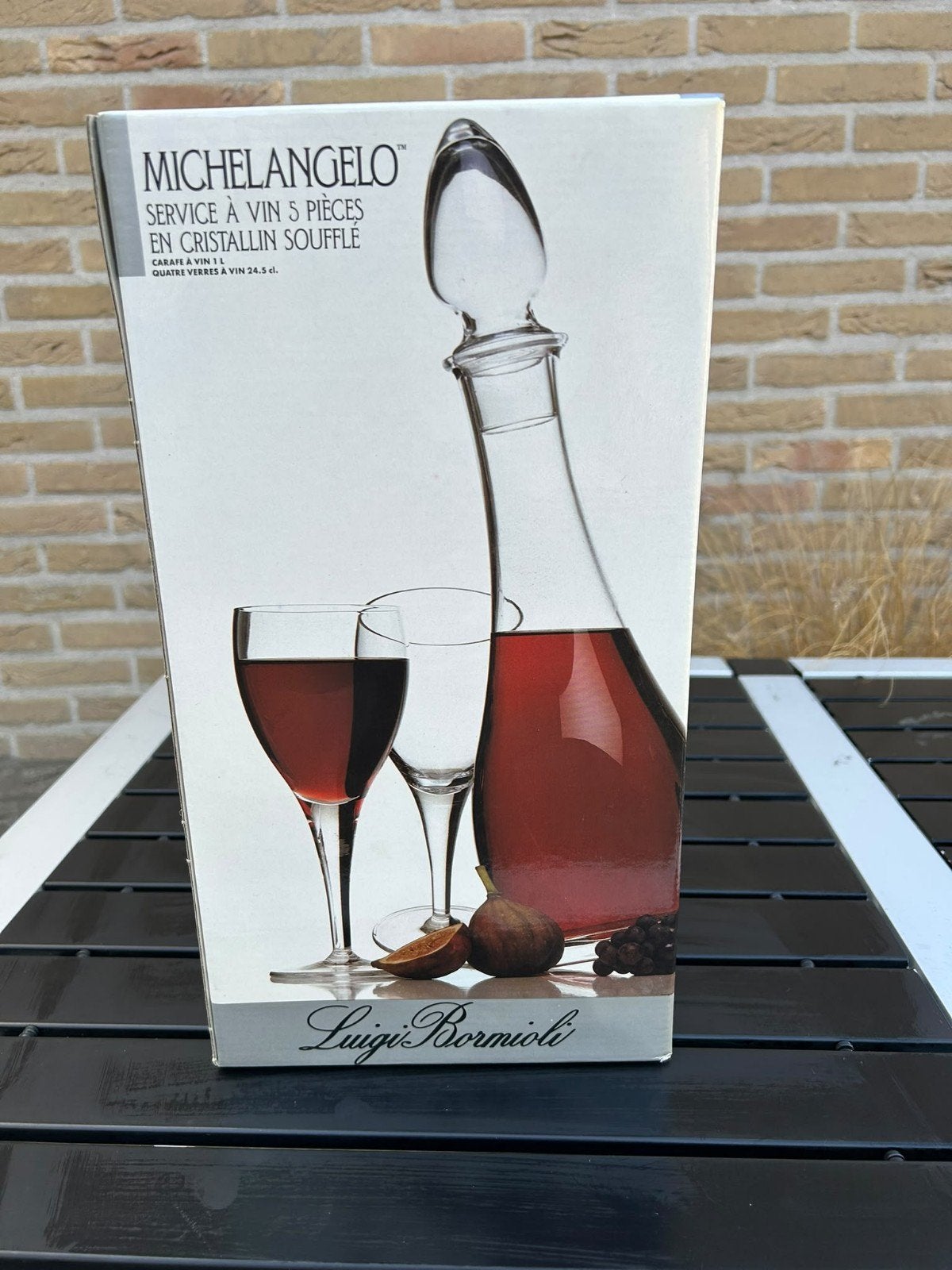 Michelangelo Wijnset 5-delig - Luigi Bormioli, Ophalen, Nieuw, Overige merken, Glas