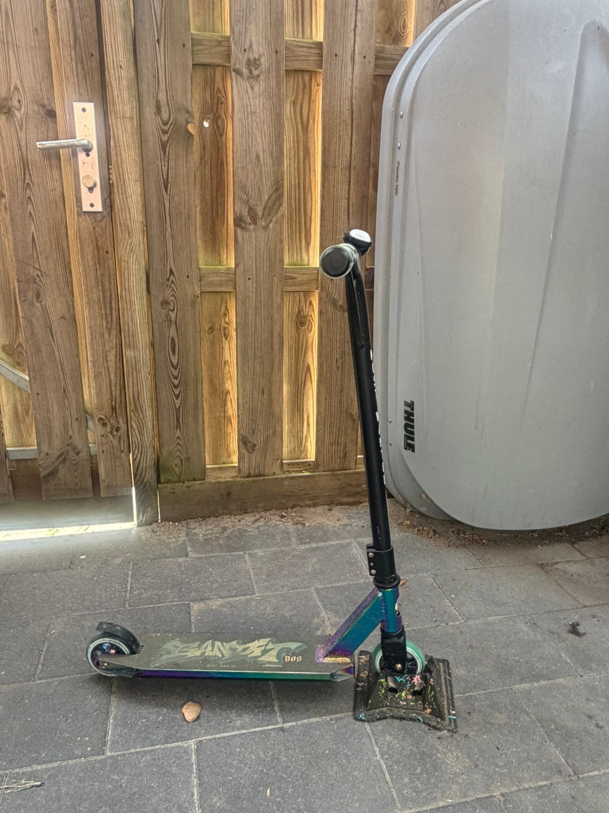 Story diablo stuntstep, Fietsen en Brommers, Steps, Ophalen, Zo goed als nieuw, Gewone step
