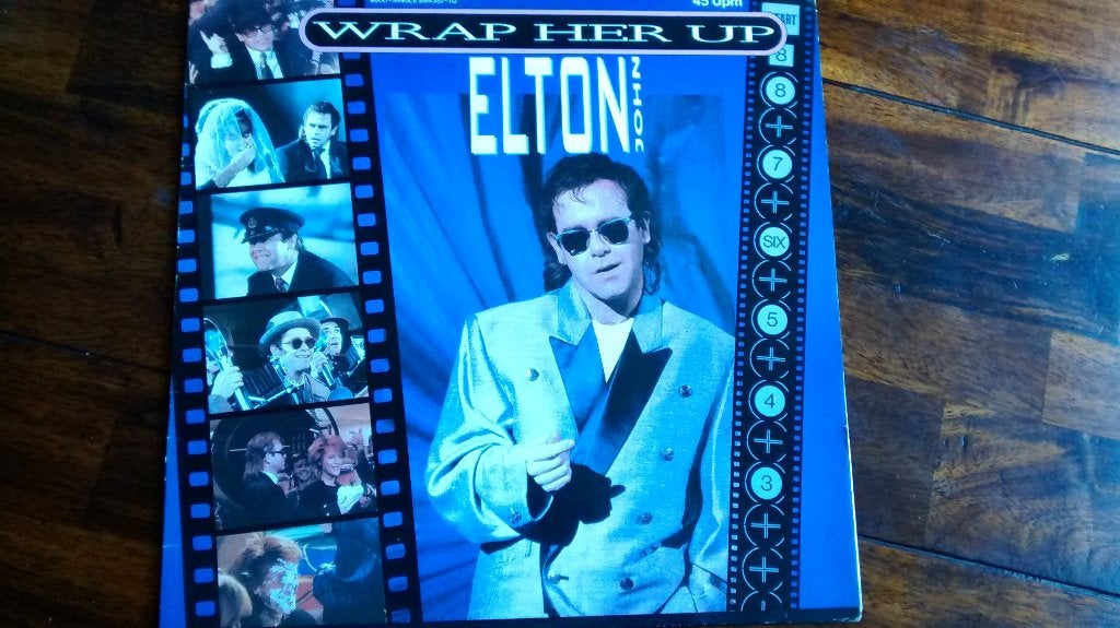 Maxi single - Elton John - Wrap her up, Ophalen of Verzenden, Zo goed als nieuw, Pop