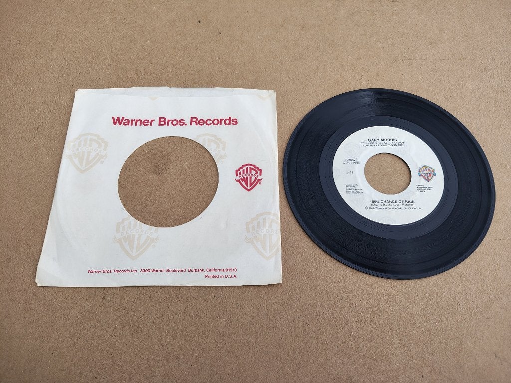 Single: Gary Morris - 100% Chance Of Rain (1985) USA, Verzenden, Gebruikt, 7 inch, Pop