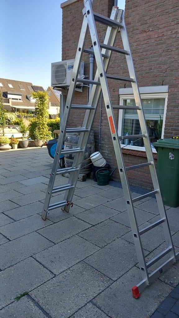 Altrex aluminium ladder, Doe-het-zelf en Verbouw, Ladders en Trappen, Ophalen, Gebruikt, 4 meter of meer