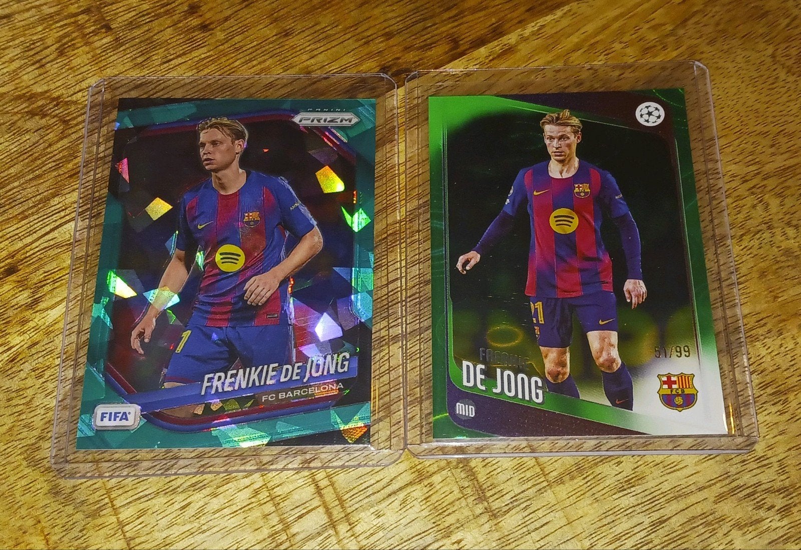 Frenkie de Jong 2x, Ophalen of Verzenden, Nieuw, Buitenlandse clubs, Spelerskaart