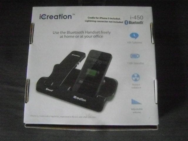 iCreation i-450 bluetooth-handset en oplader, Ophalen of Verzenden, Nieuw
