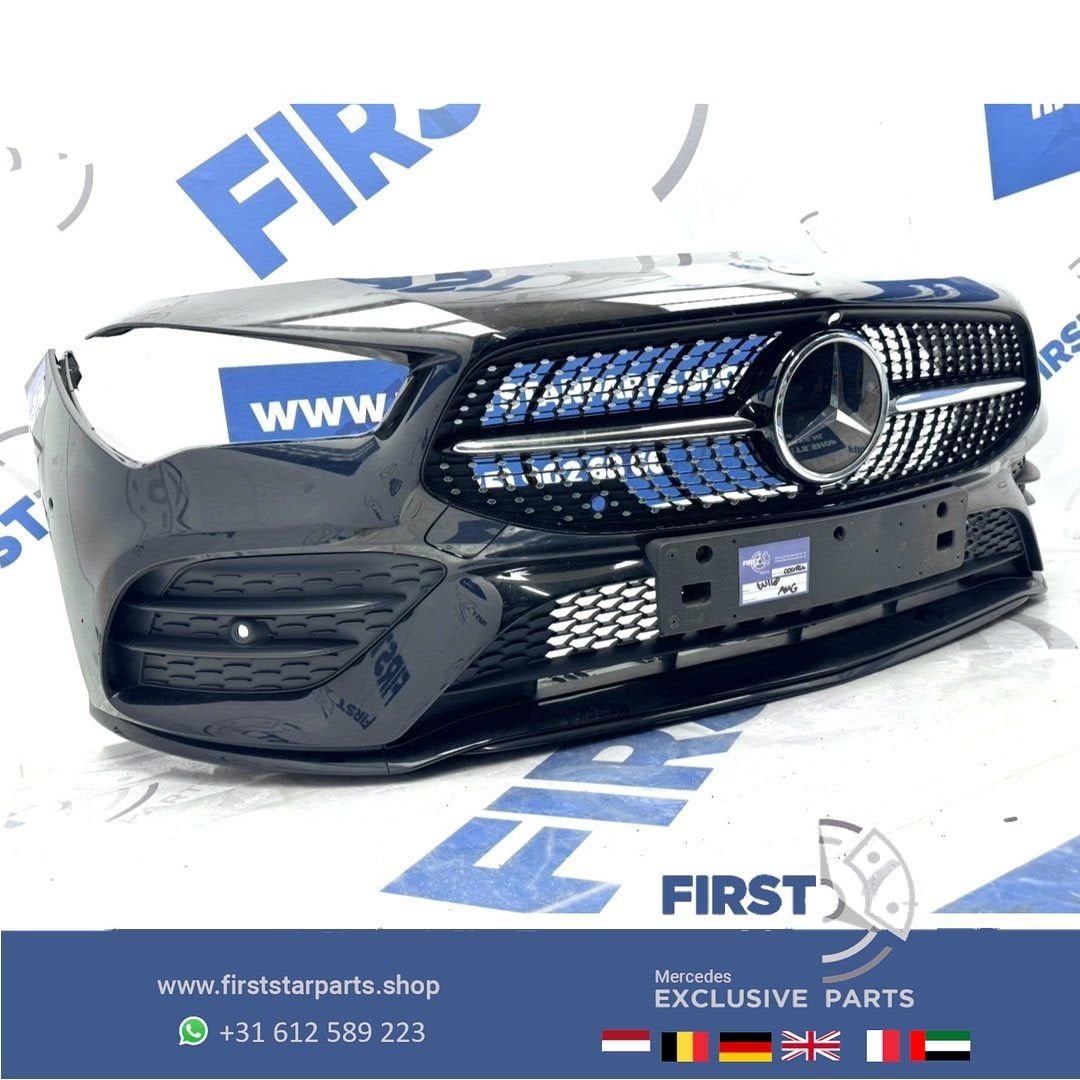 W118 BUMPER C118 AMG LINE VOORBUMPER ZWART WIT GRIJS BLAUW R, Gebruikt, -, Voor, Ophalen of Verzenden