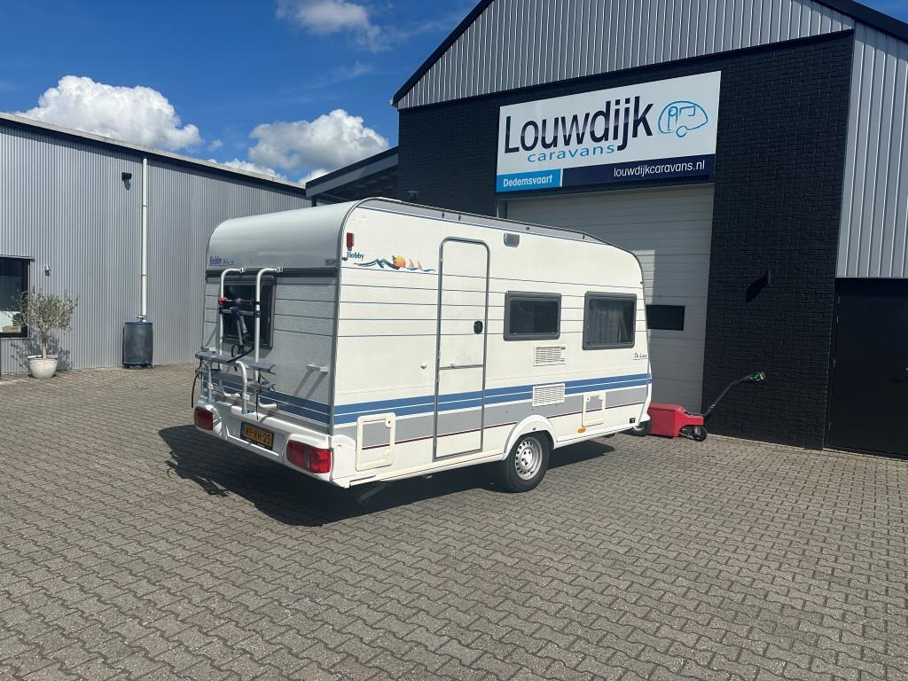 HOBBY De Luxe 400 SF '98 (Vastbed, Treinzit), Caravans en Kamperen, Caravans, Vast bed, Hobby, Bedrijf, 750 - 1000 kg