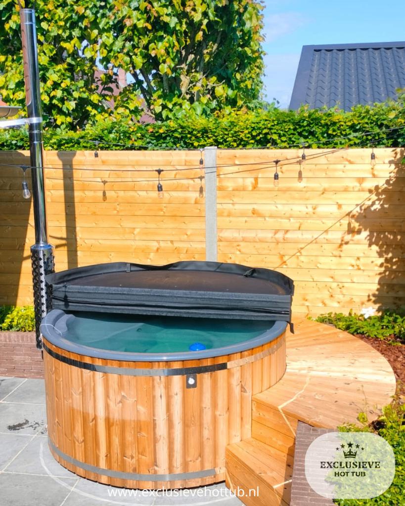 Hottub te koop|Houtgestookt|Elektrisch of Hybride|NIEUW, Ophalen of Verzenden, Nieuw, Trap