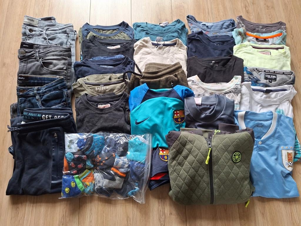 Kledingpakket jongen maat 158/164 + zomerjas Cars, Ophalen of Verzenden, Gebruikt, Jongen, Overige typen