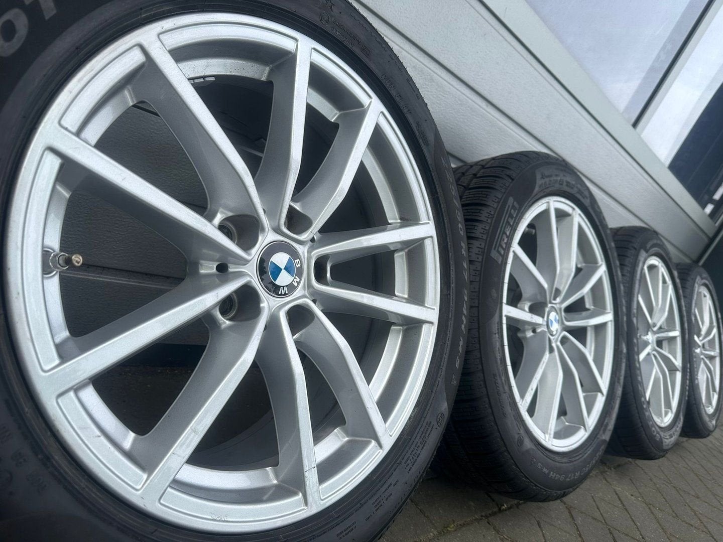 17 inch BMW 3 4 serie G20 G21 G22 G23 i4 velgen winterbanden, Gebruikt, -, -, Banden en Velgen