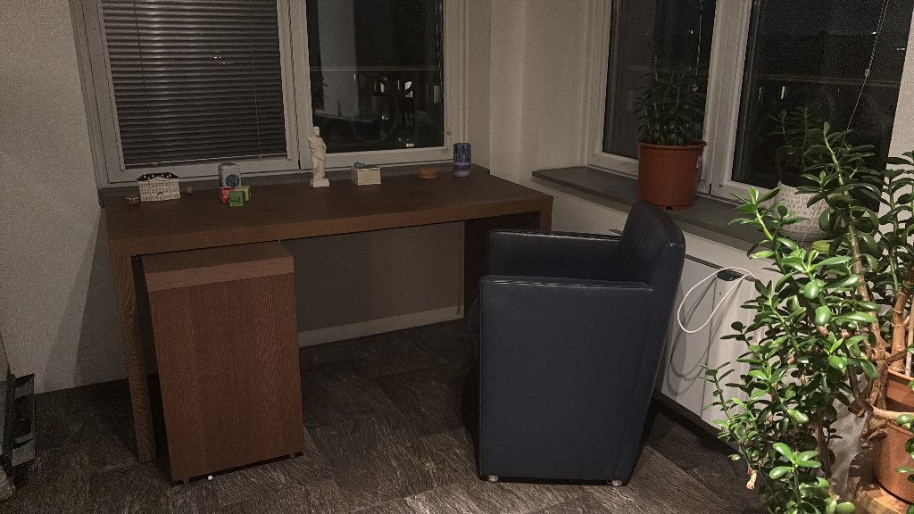 IKEA MALM bureau donkerbruin, Ophalen, 65 cm, Bruin, Zo goed als nieuw