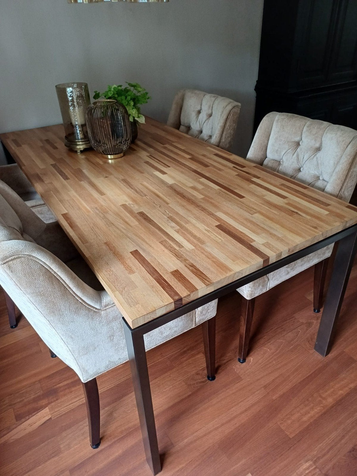 Hardhouten eettafel 1.80mtr x 0.90cm, Huis en Inrichting, Tafels | Eettafels, Ophalen, Rechthoekig, 150 tot 200 cm, 50 tot 100 cm