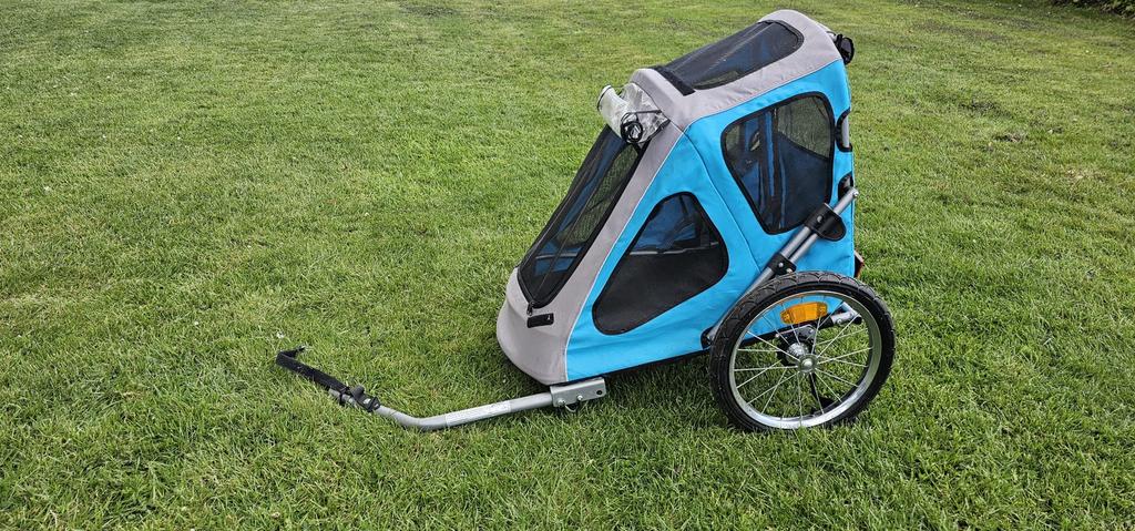 Fietskar voor hond, Fietsen en Brommers, Fietsaccessoires | Aanhangers en Karren, Ophalen, Zo goed als nieuw, Hondenkar, Opvouwbaar