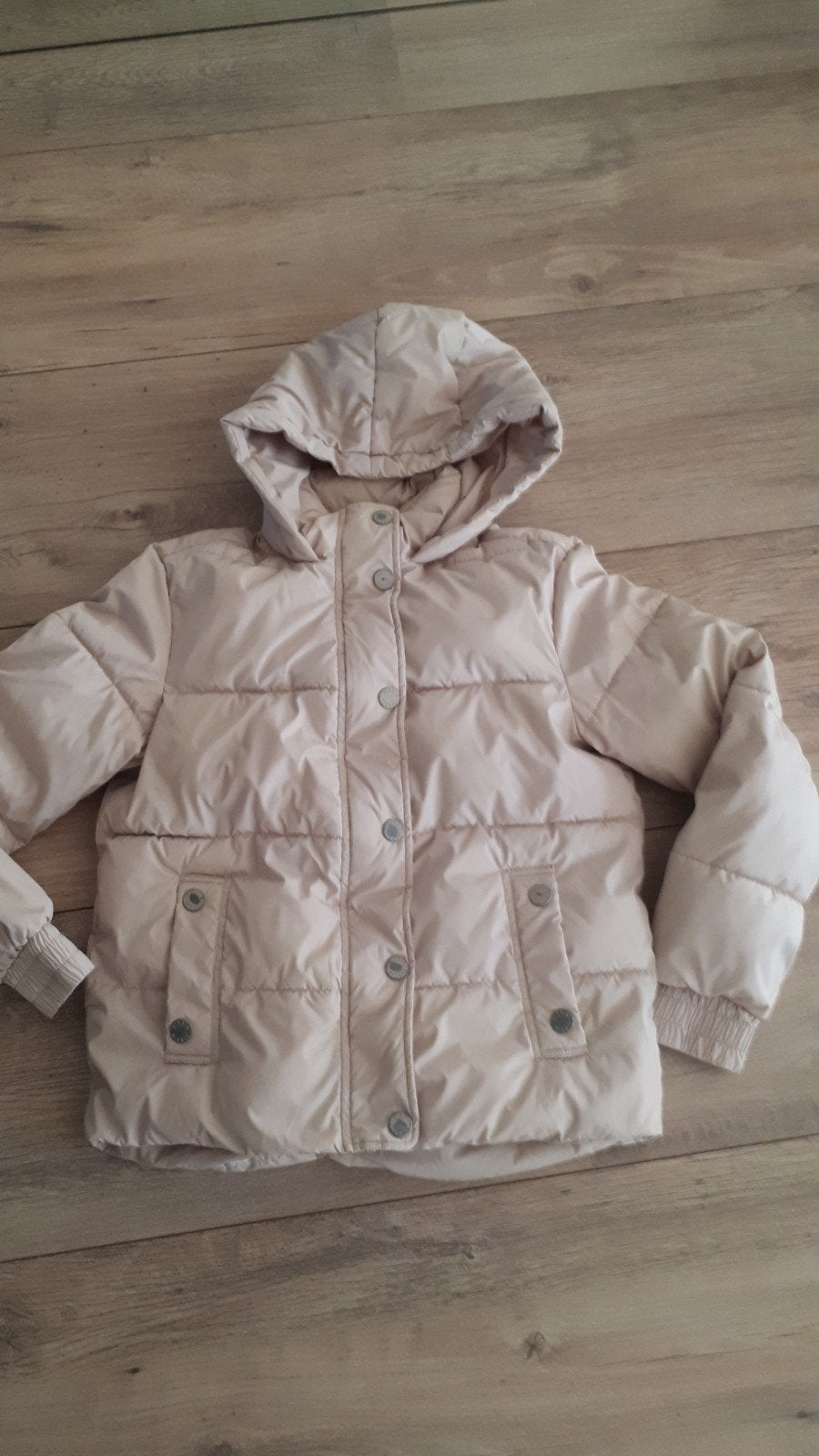 Nikkie gewatteerde jas - maar 36, Kleding | Dames, Nikkie, Ophalen of Verzenden, Maat 36 (S), Beige
