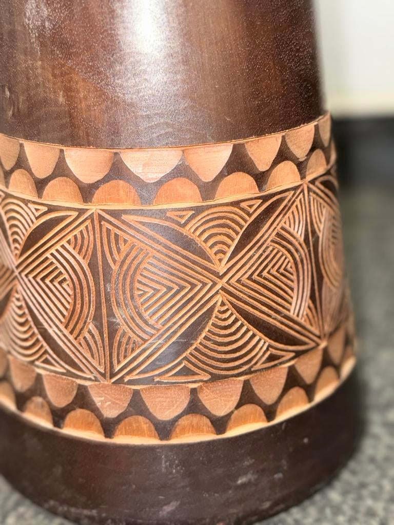 Handgesneden Djembe - Afrikaanse Trommel, Ophalen of Verzenden, Gebruikt, Overige merken