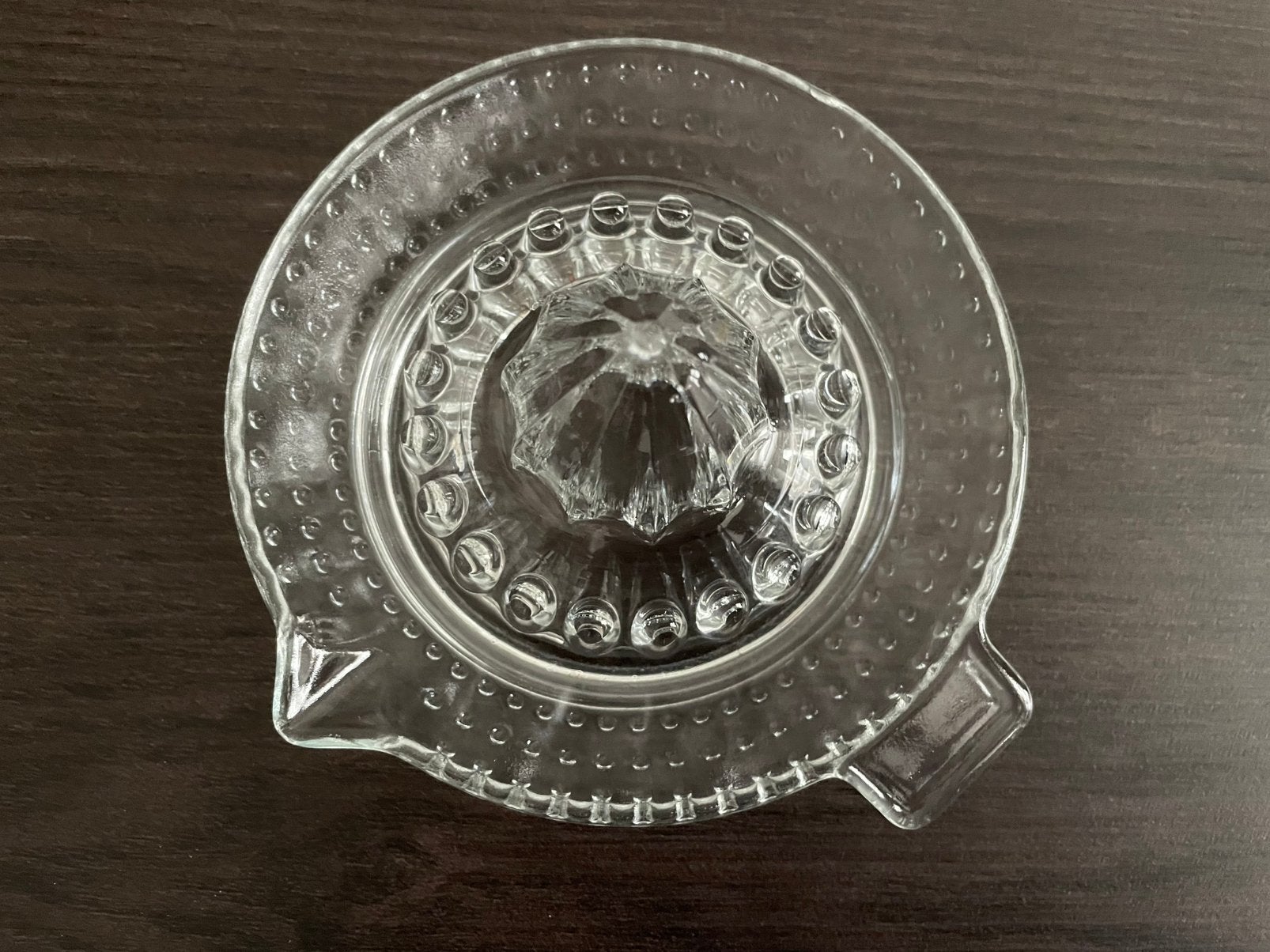 Vintage citruspers van glas - gaaf, Huis en Inrichting, Glas of Glazen, Overige merken, Vintage, Ophalen of Verzenden