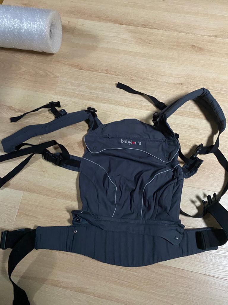 Babylonia flexia draagzak in donkerblauw, Kinderen en Baby's, Babydragers en Draagdoeken, Nieuw, Buik, Rug of Zij, Draagzak, Ophalen