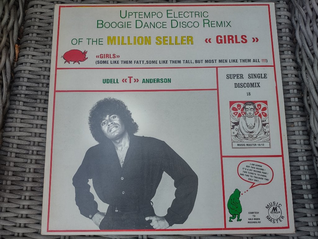 Maxi single - Udell T Anderson - Girls girls girls, Cd's en Dvd's, Vinyl Singles, Ophalen of Verzenden, Zo goed als nieuw, Dance en House