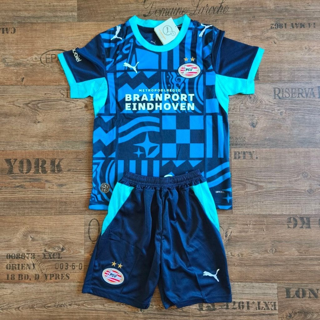 PSV Derde 3e Tenue Shirt + Broekje 26/27, Maat XS of kleiner, Ophalen of Verzenden, Zo goed als nieuw, Set