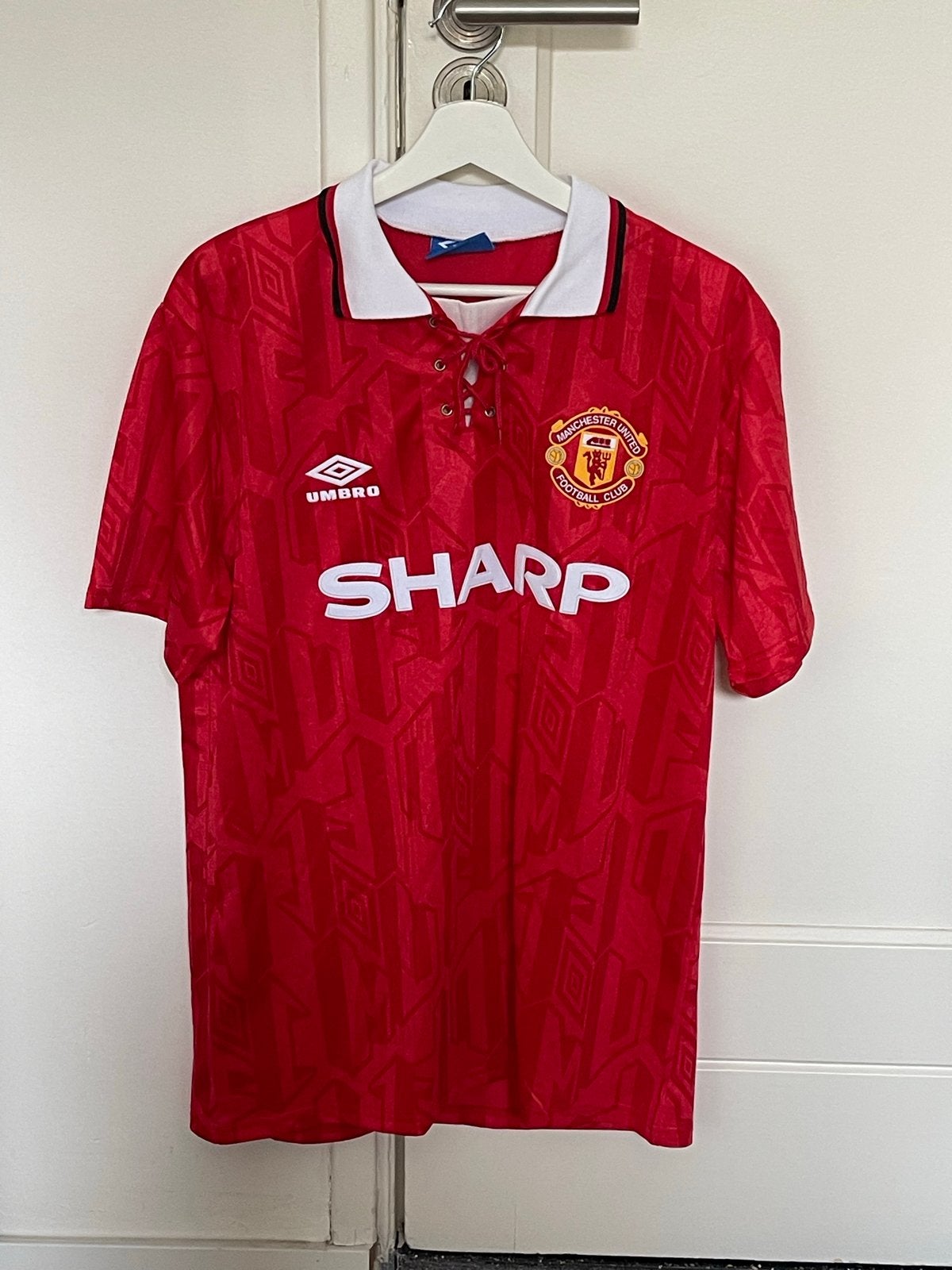 Vintage Manchester United Umbro Thuisshirt Maat L, Maat 52/54 (L), Ophalen of Verzenden, Zo goed als nieuw, Voetbal