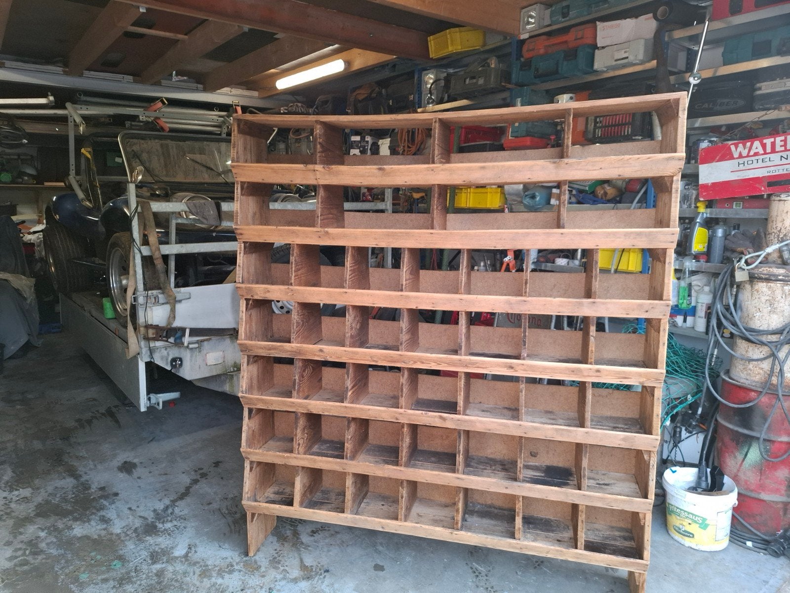 Groote houten sorteerkast / opbergrek, Ophalen of Verzenden