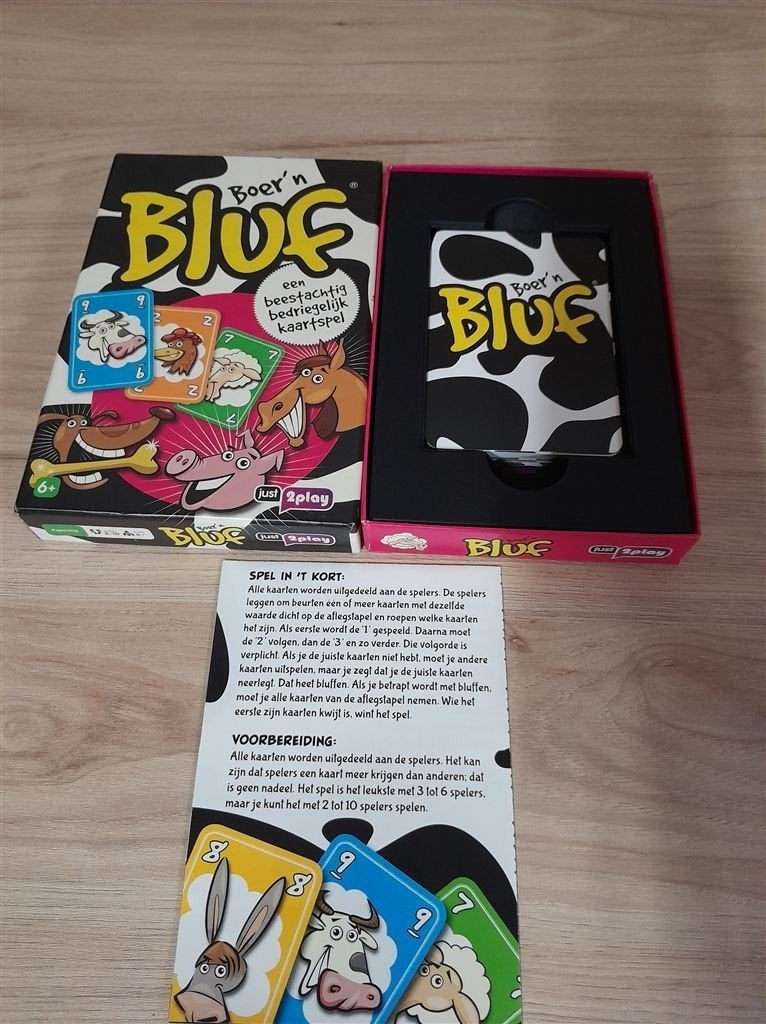 Boer n bluf - s3418, Hobby en Vrije tijd, Gezelschapsspellen | Bordspellen, Verzenden, Zo goed als nieuw